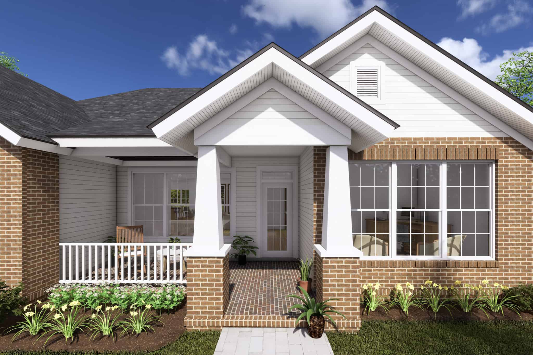 Front Door of this 4-Bedroom,2066 Sq Ft Plan -178-1244