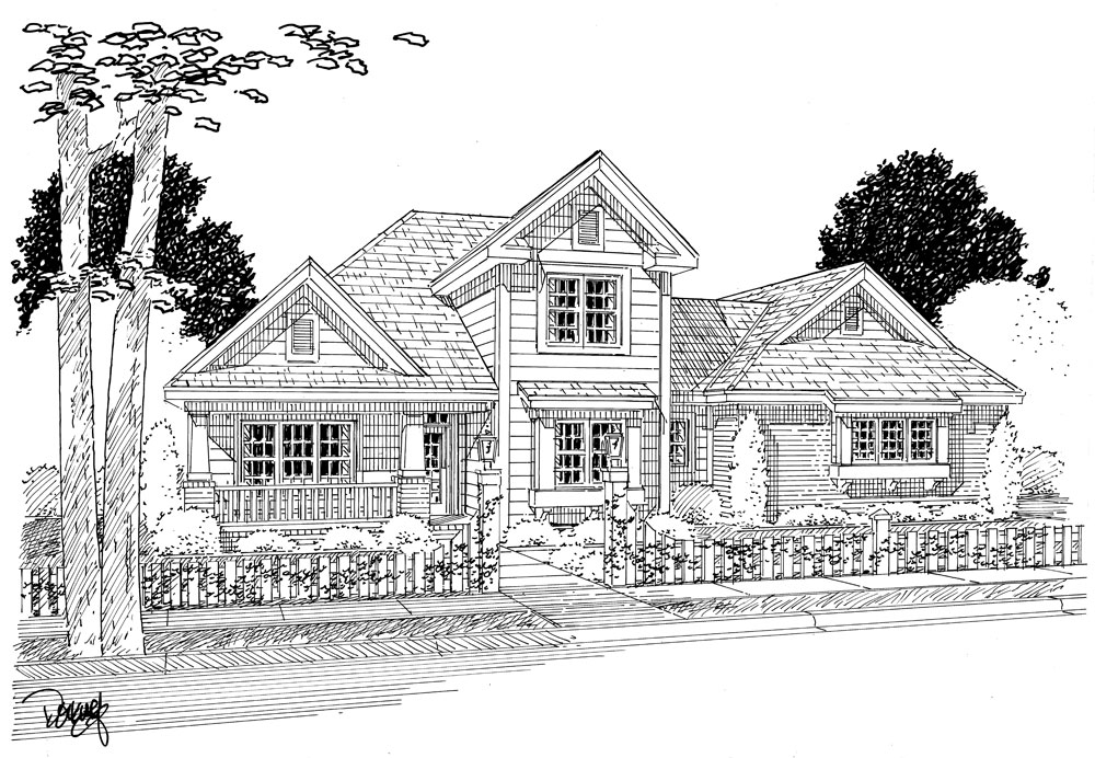 Front View of this 3-Bedroom, 2190 Sq Ft Plan - 178-1263