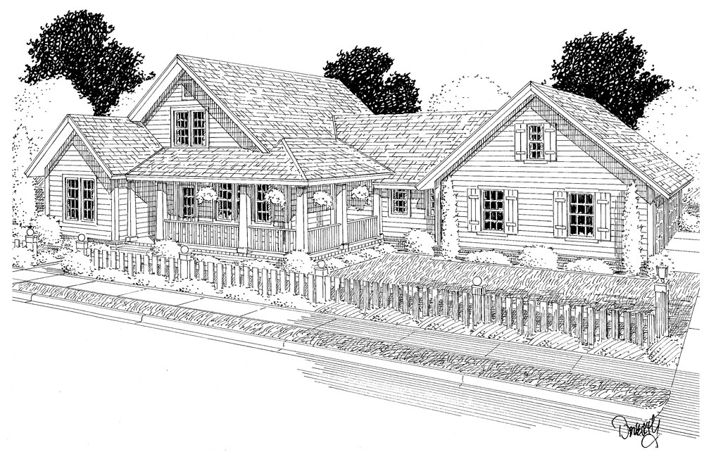 Front View of this 3-Bedroom, 2575 Sq Ft Plan - 178-1284