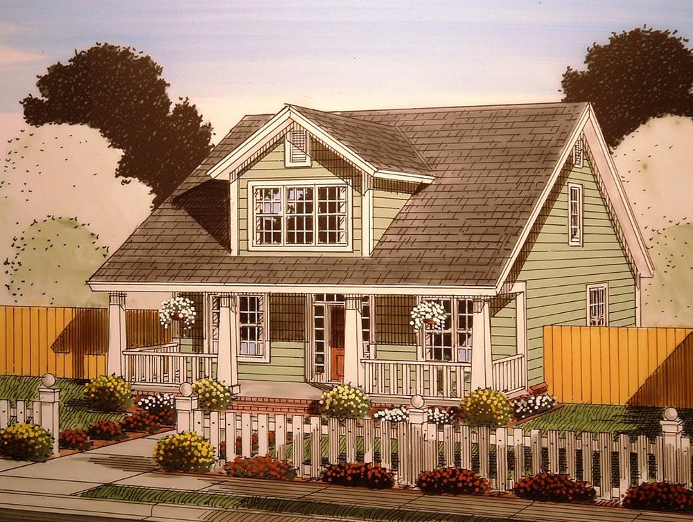 Front View of this 4-Bedroom, 1871 Sq Ft Plan - 178-1354