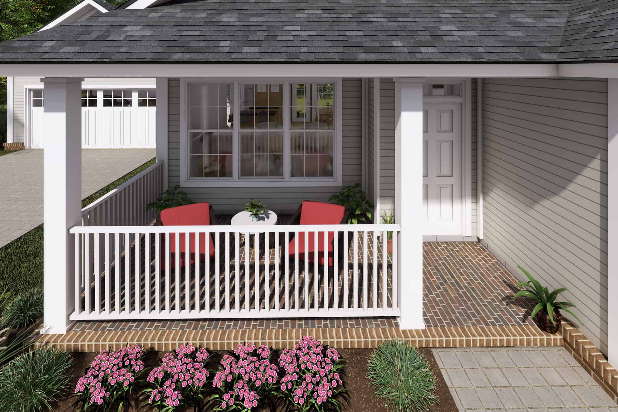 Porch of this 3-Bedroom,1426 Sq Ft Plan -178-1366