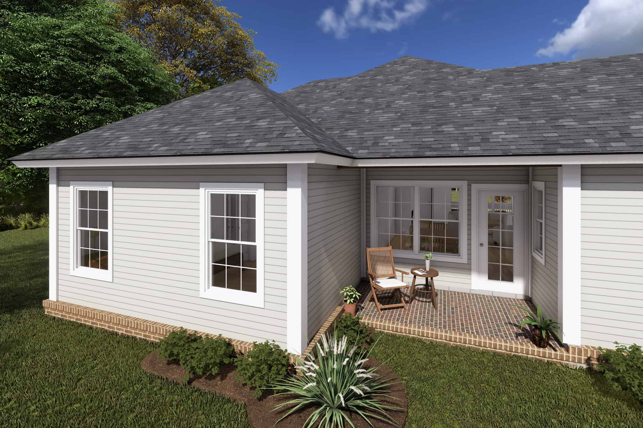 Porch of this 3-Bedroom,1426 Sq Ft Plan -178-1366