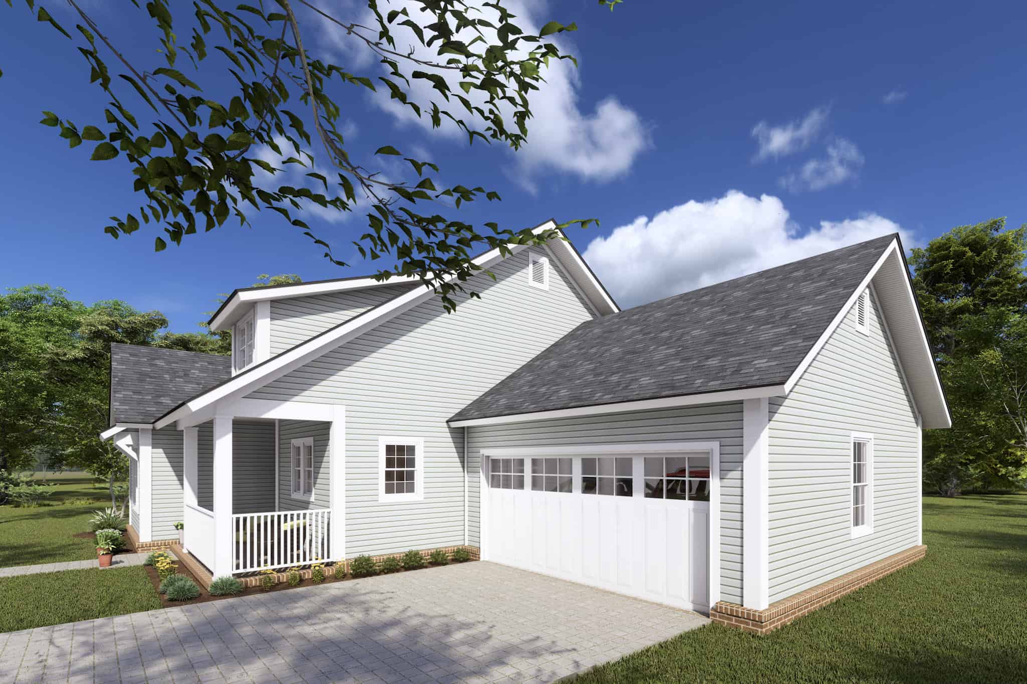 Right Side View of this 3-Bedroom,1433 Sq Ft Plan -178-1371