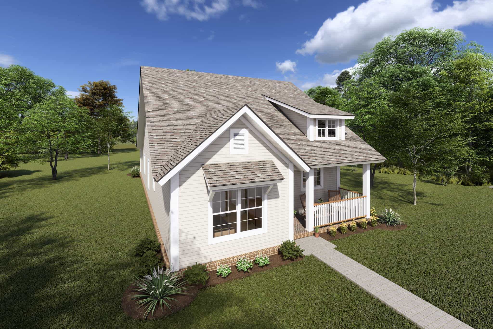 Front View of this 3-Bedroom,1433 Sq Ft Plan -178-1372