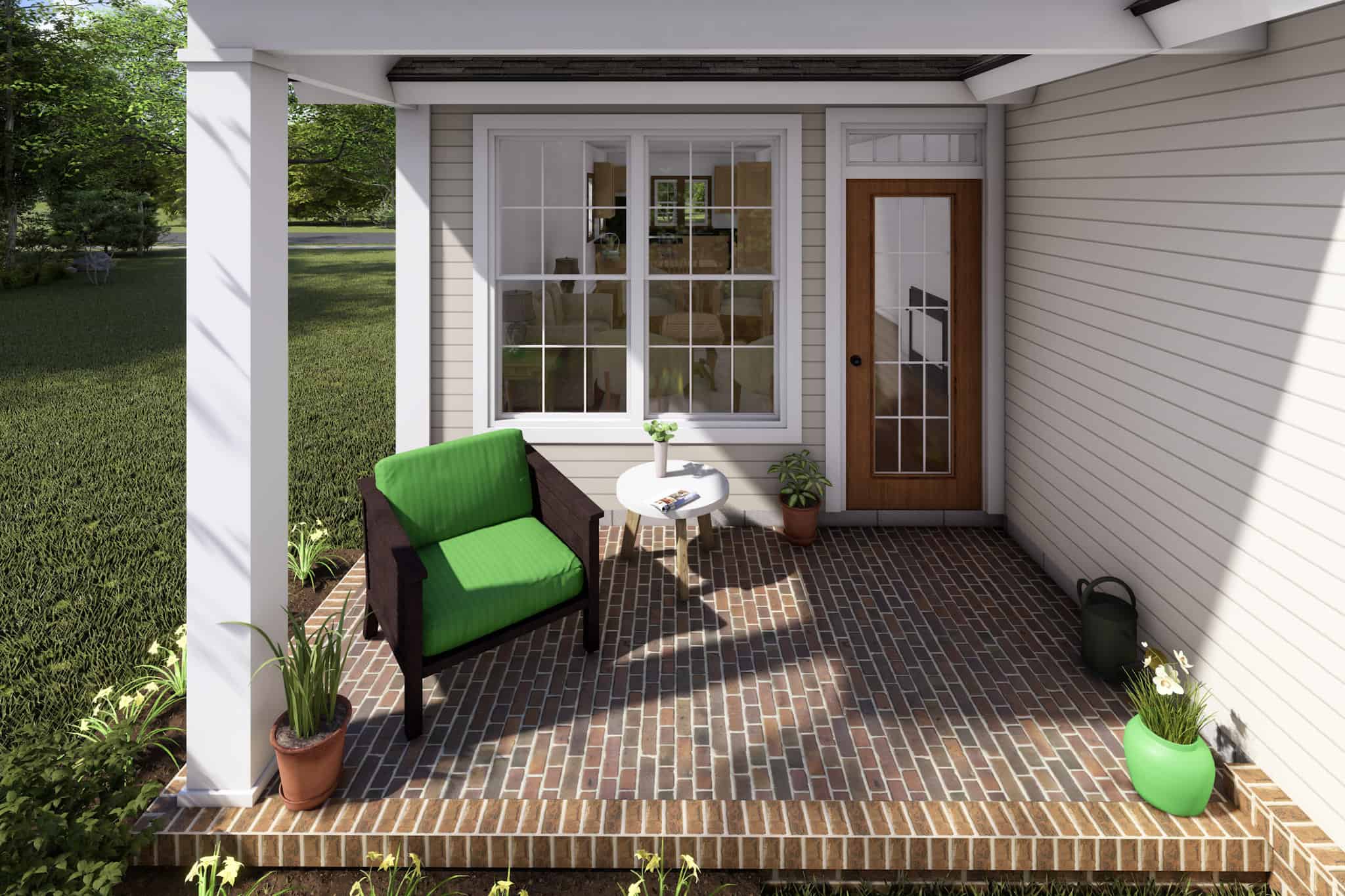 Porch of this 3-Bedroom,1433 Sq Ft Plan -178-1372