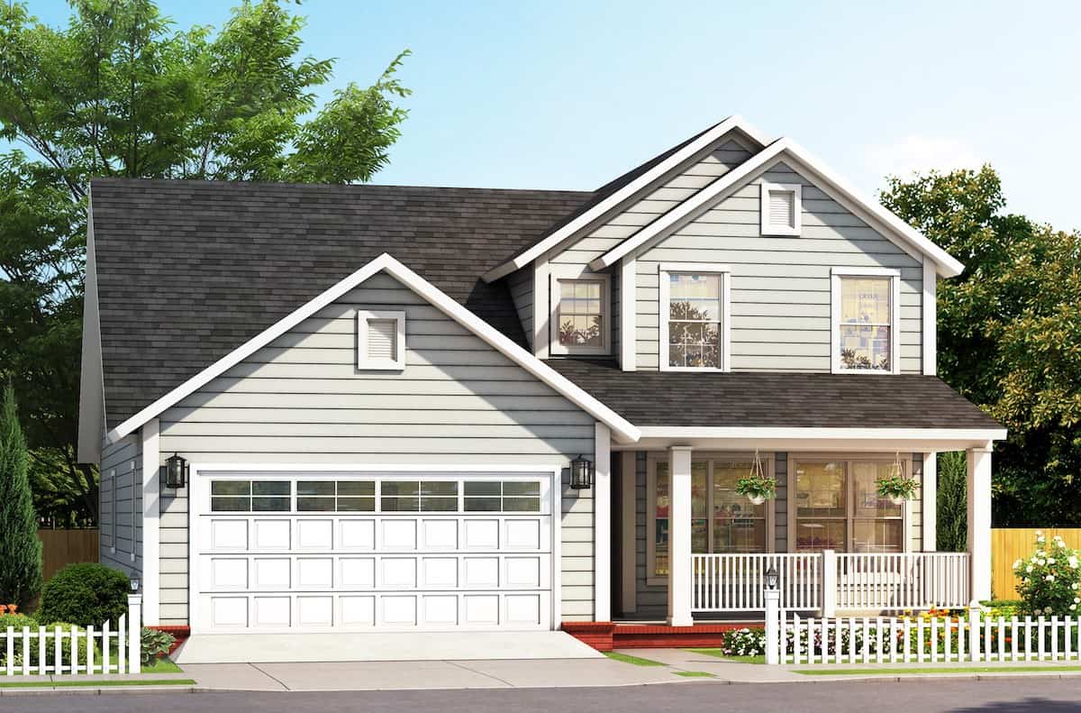 Transitional home (ThePlanCollection: Plan #178-1386)