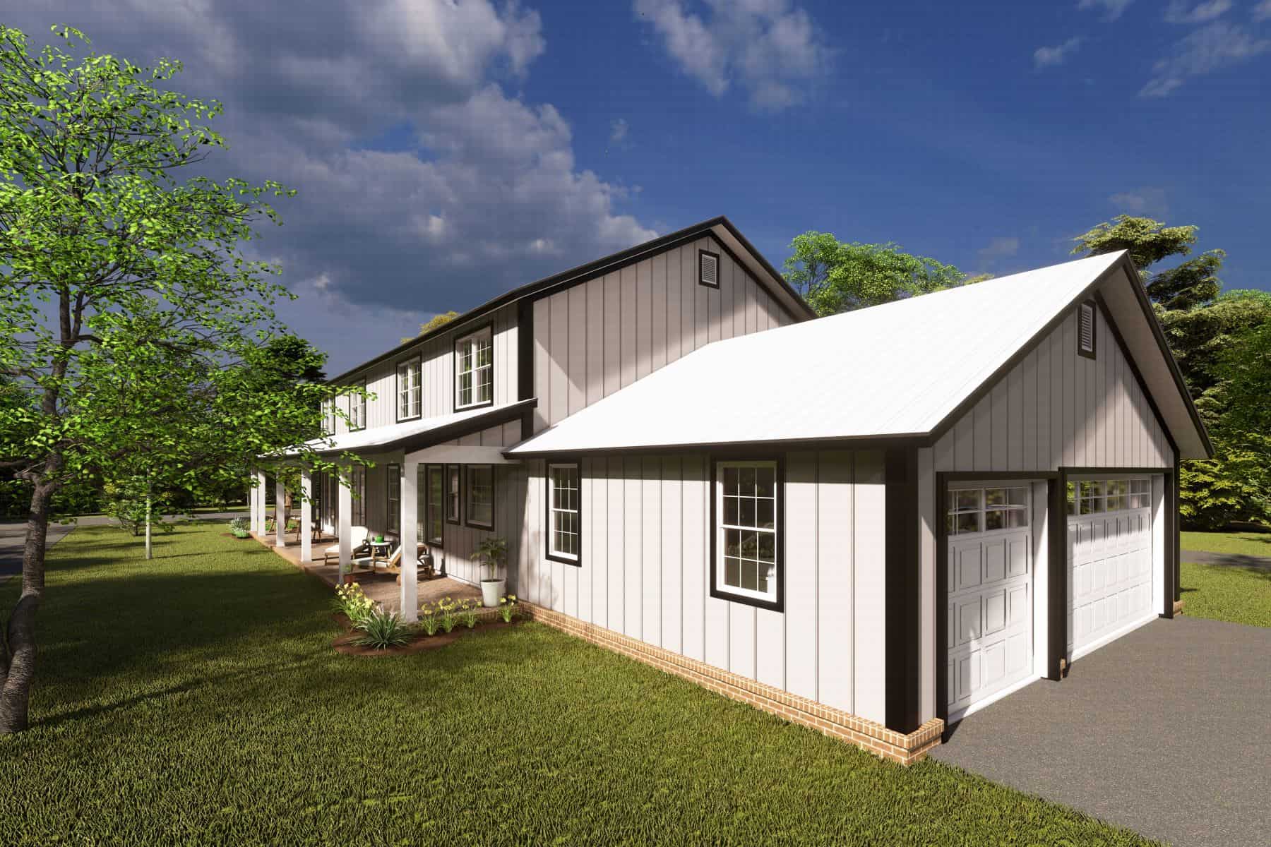 Home Plan Elevations of this 4-Bedroom,2761 Sq Ft Plan -178-1412