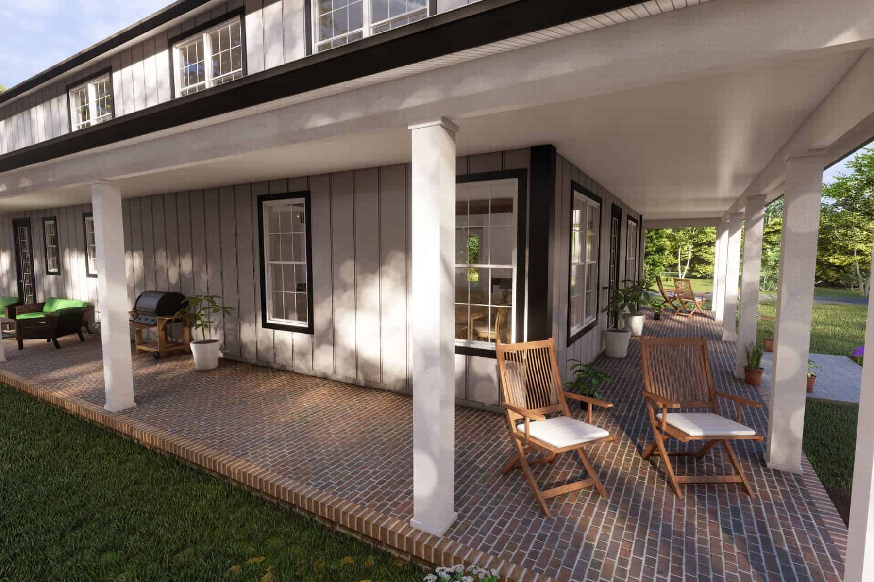 Home Plan Elevations of this 4-Bedroom,2761 Sq Ft Plan -178-1412