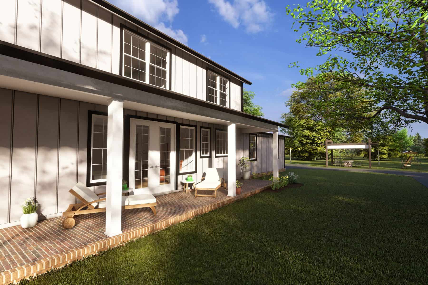 Home Plan Right Elevation of this 4-Bedroom,2761 Sq Ft Plan -178-1412