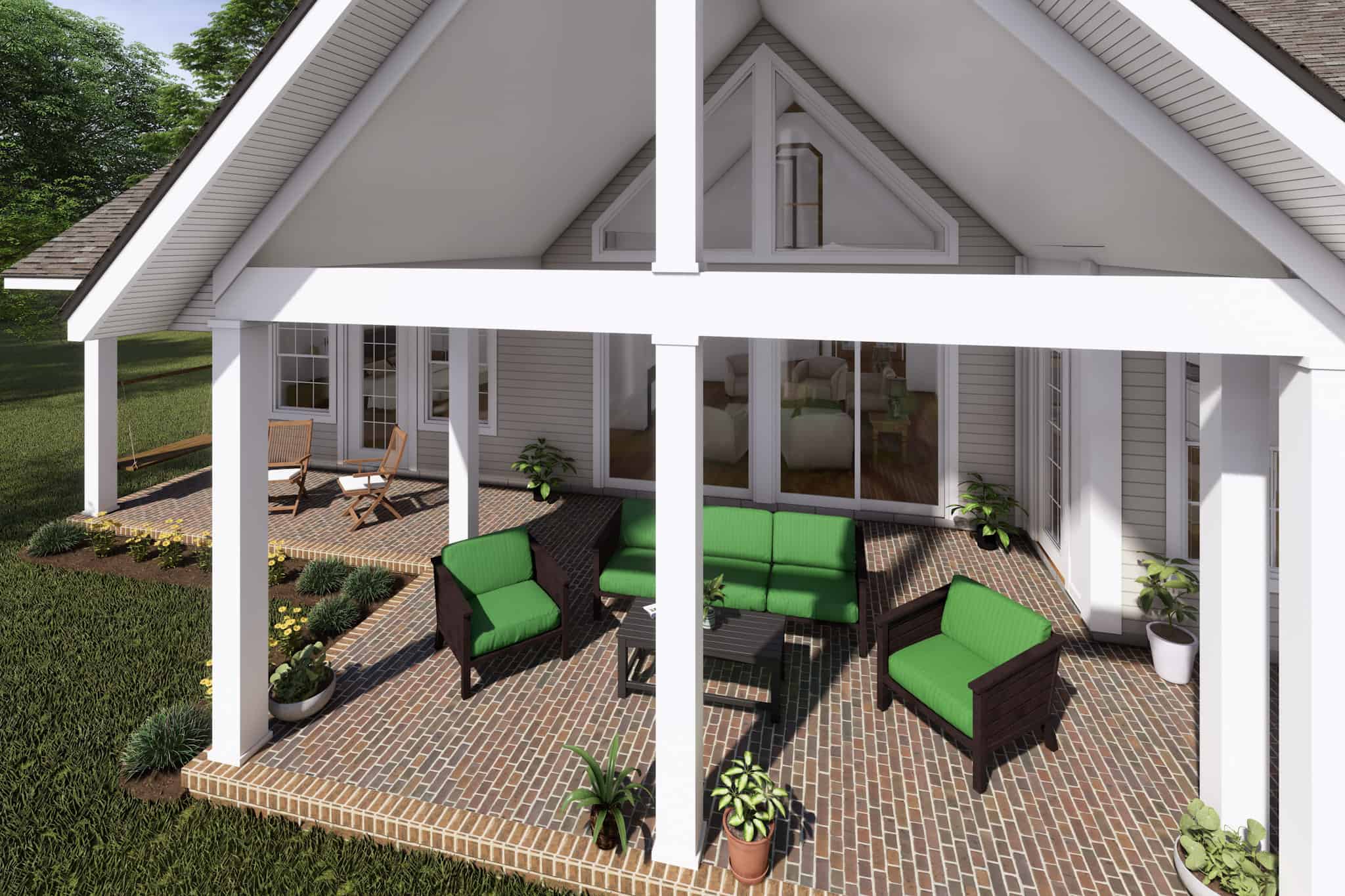 Porch of this 3-Bedroom,2530 Sq Ft Plan -178-1415
