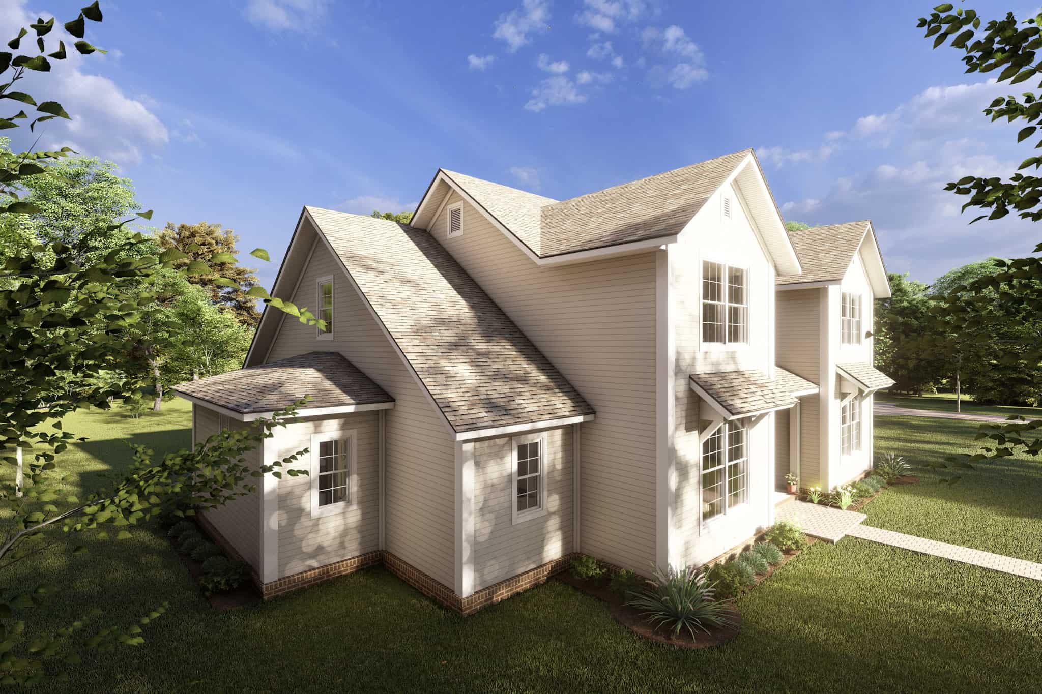 Left Side View of this 4-Bedroom,2625 Sq Ft Plan -178-1417