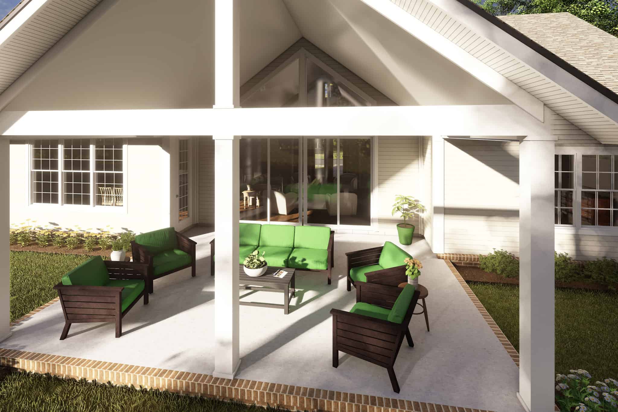 Porch of this 4-Bedroom,2625 Sq Ft Plan -178-1417