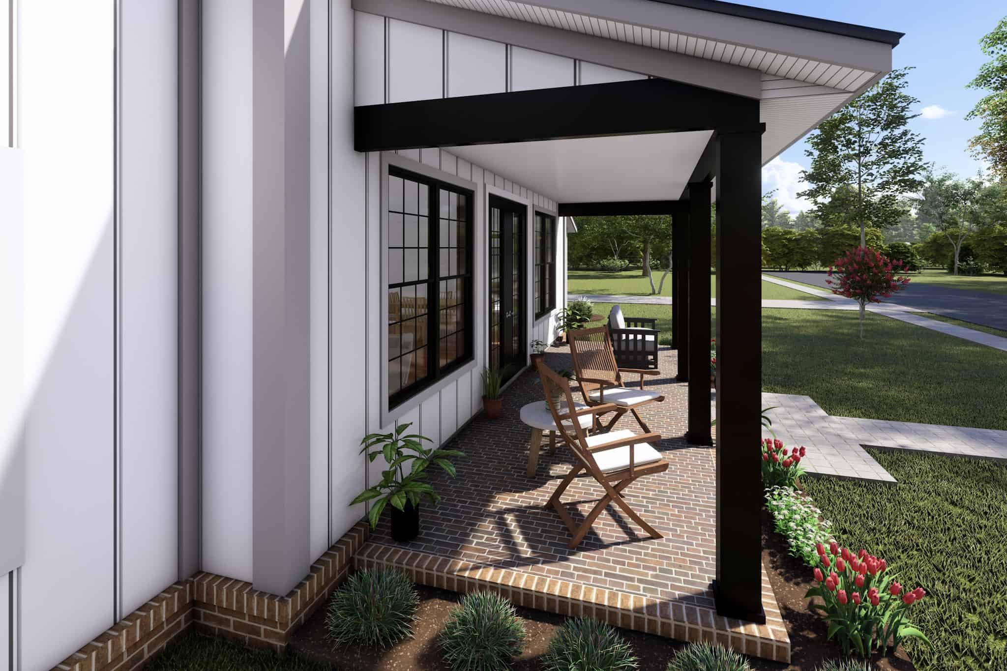 Porch of this 3-Bedroom,1656 Sq Ft Plan -178-1419