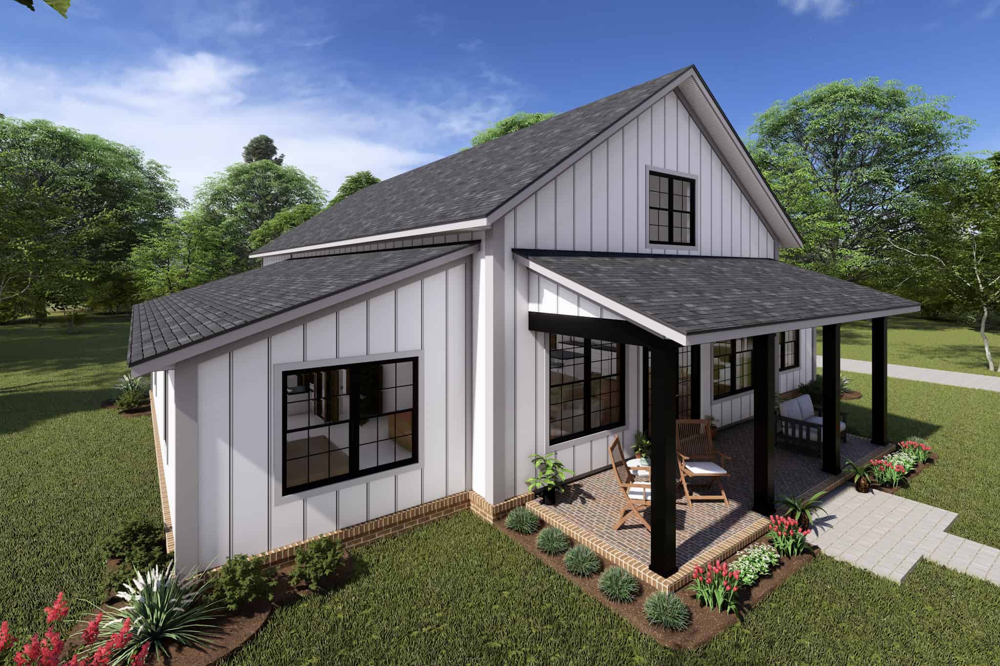 Front View of this 3-Bedroom,1656 Sq Ft Plan -178-1419
