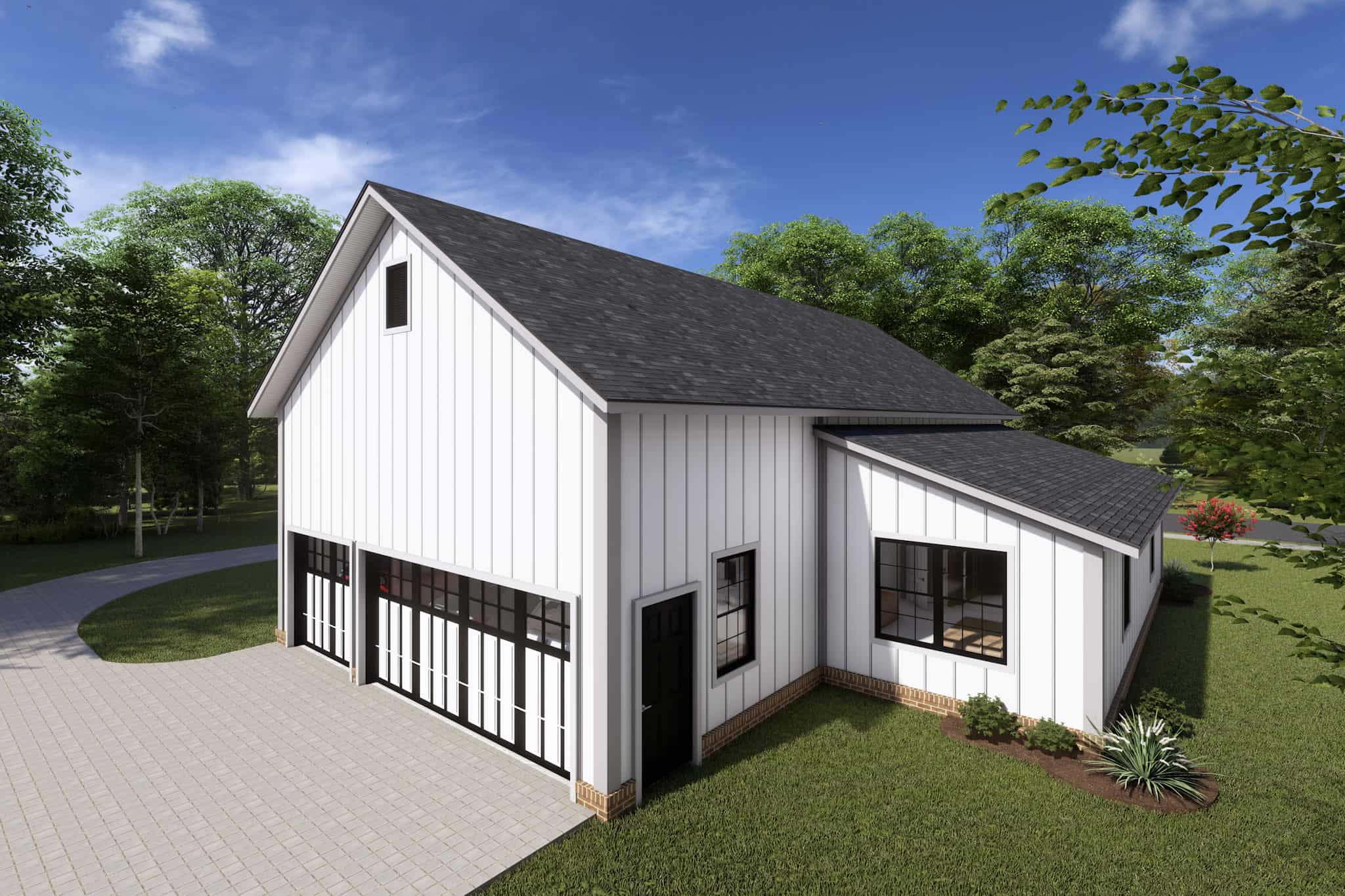 Rear View of this 3-Bedroom,1656 Sq Ft Plan -178-1419