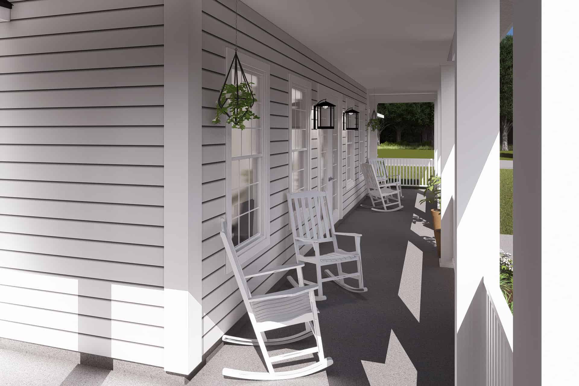 Porch of this 6-Bedroom,4952 Sq Ft Plan -178-1420