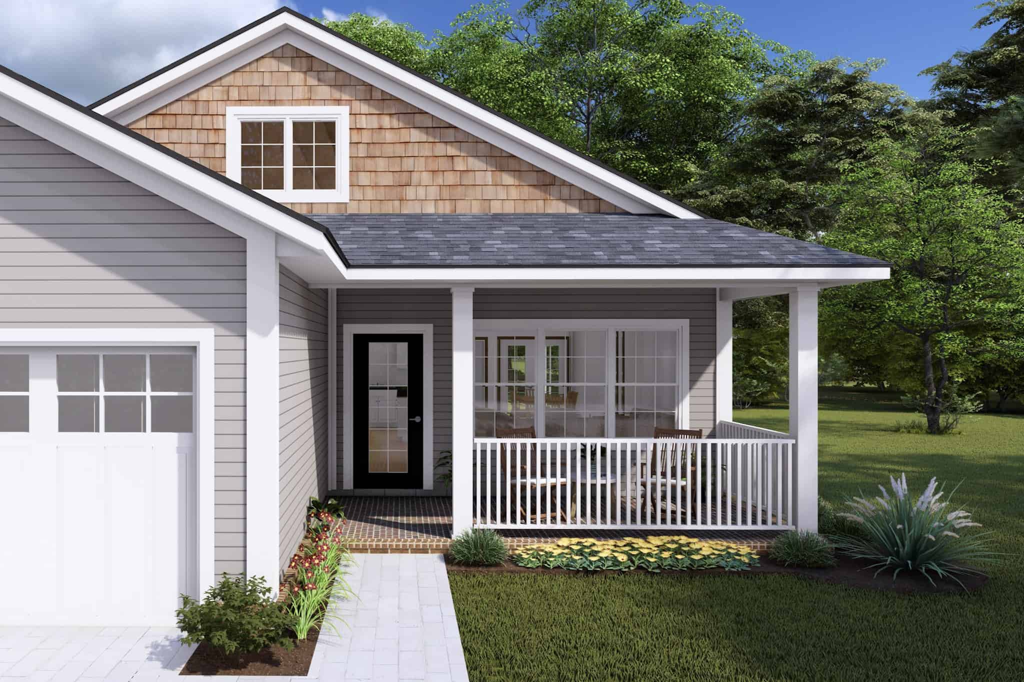 Porch of this 3-Bedroom,1388 Sq Ft Plan -178-1422