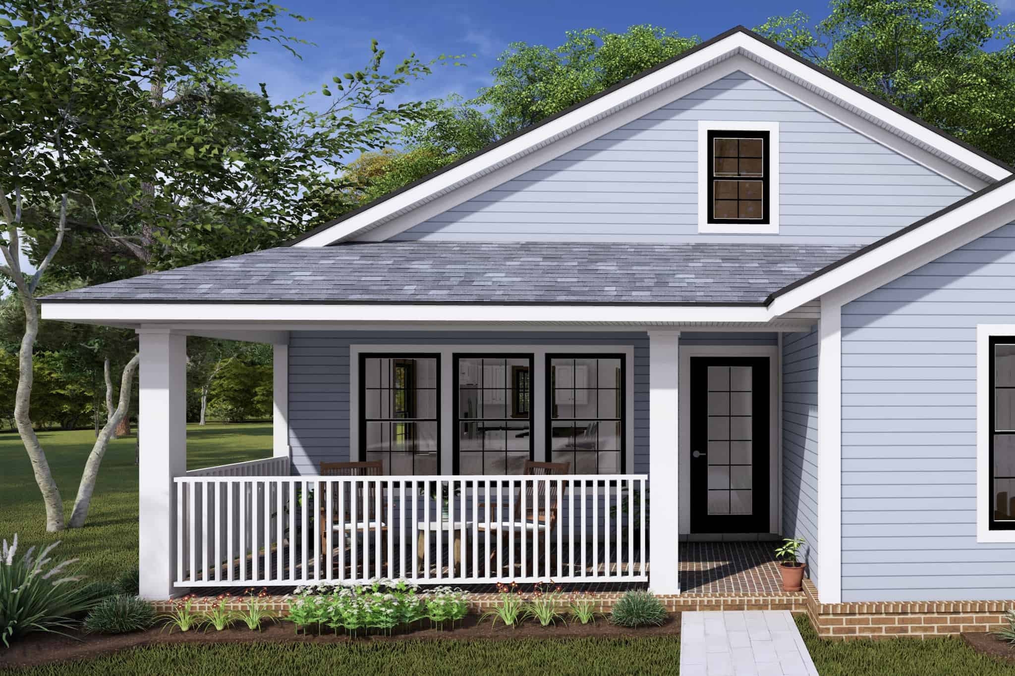 Porch of this 2-Bedroom,997 Sq Ft Plan -178-1423