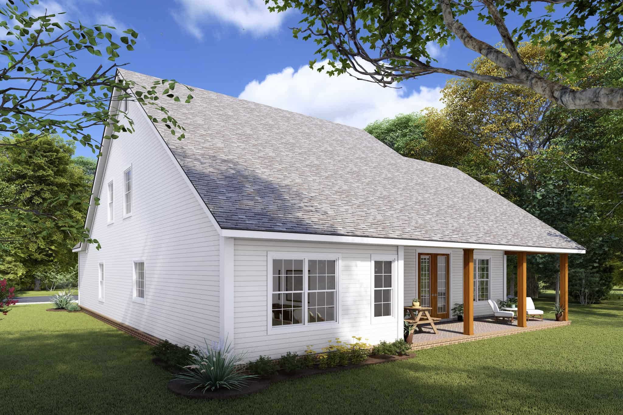 Rear View of this 3-Bedroom,2065 Sq Ft Plan -178-1425
