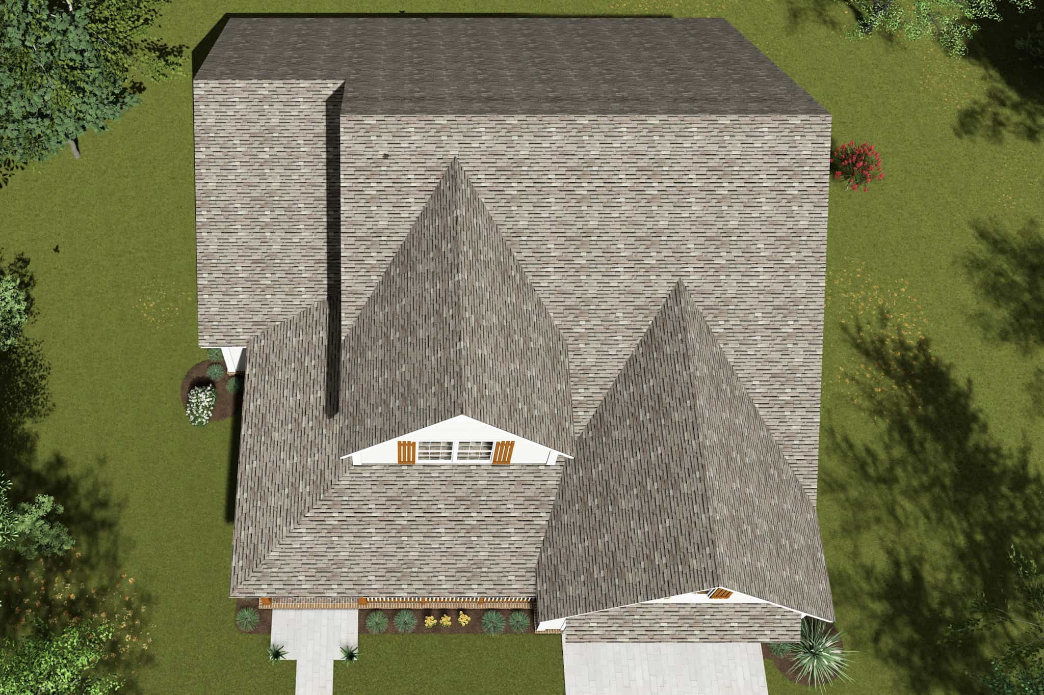 Aerial View of this 3-Bedroom,2065 Sq Ft Plan -178-1425