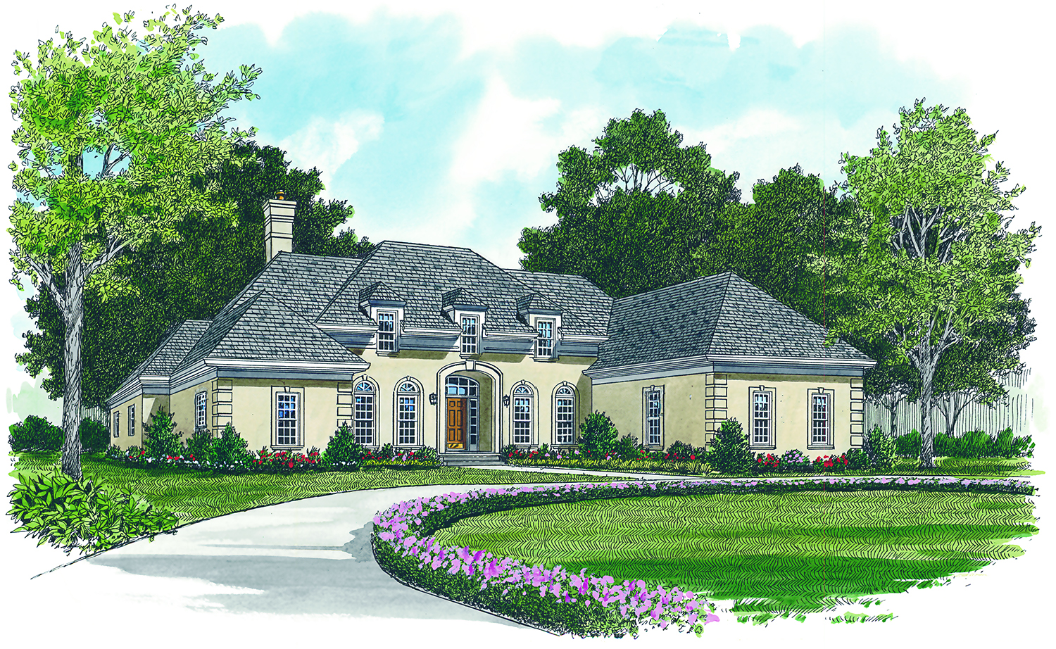 Front View of this 3-Bedroom, 2500 Sq Ft Plan - 180-1010