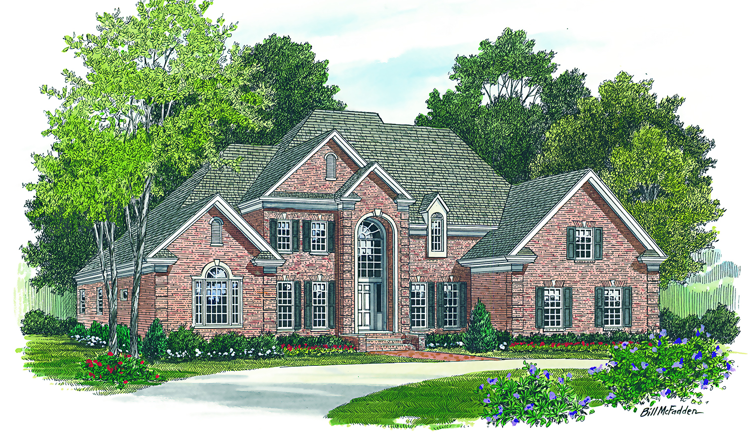 Front View of this 4-Bedroom, 3226 Sq Ft Plan - 180-1016