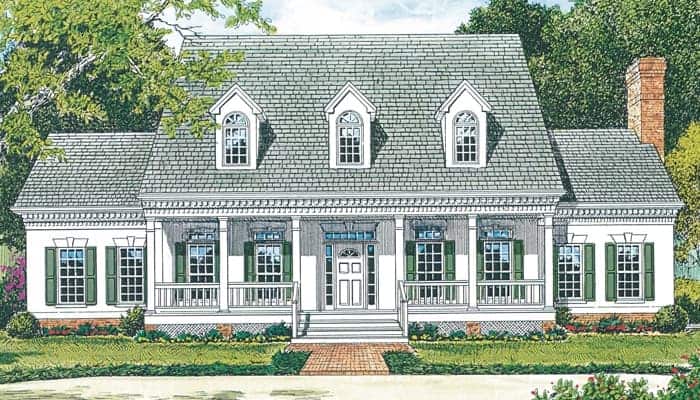 Front View of this 4-Bedroom, 3338 Sq Ft Plan - 180-1018