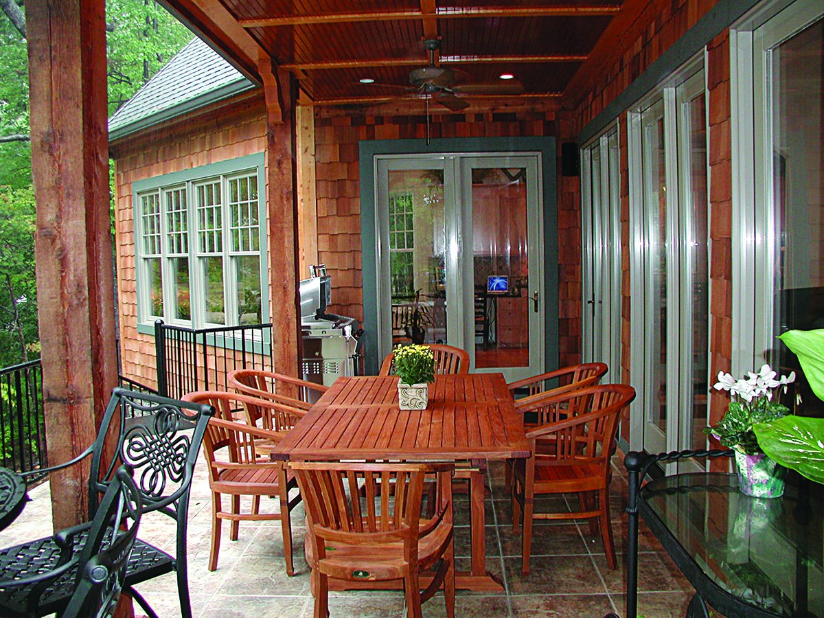 Deck of this 4-Bedroom,4304 Sq Ft Plan -4304