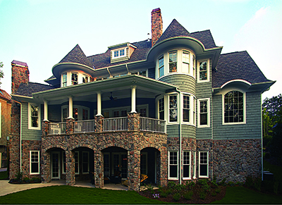 Rear View of this 5-Bedroom,6622 Sq Ft Plan -6622