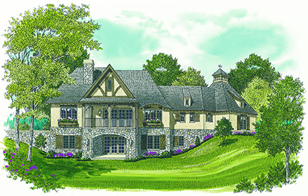 Rear View of this 3-Bedroom, 2545 Sq Ft Plan - 180-1038