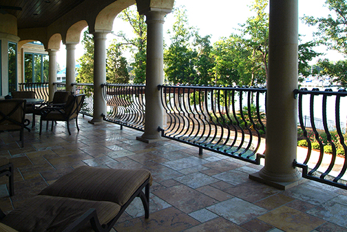 Patio of this 5-Bedroom,9104 Sq Ft Plan -9104