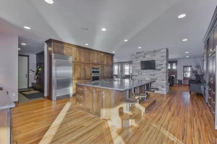 Kitchen: Kitchen Island of this 2-Bedroom,2477 Sq Ft Plan -187-1000