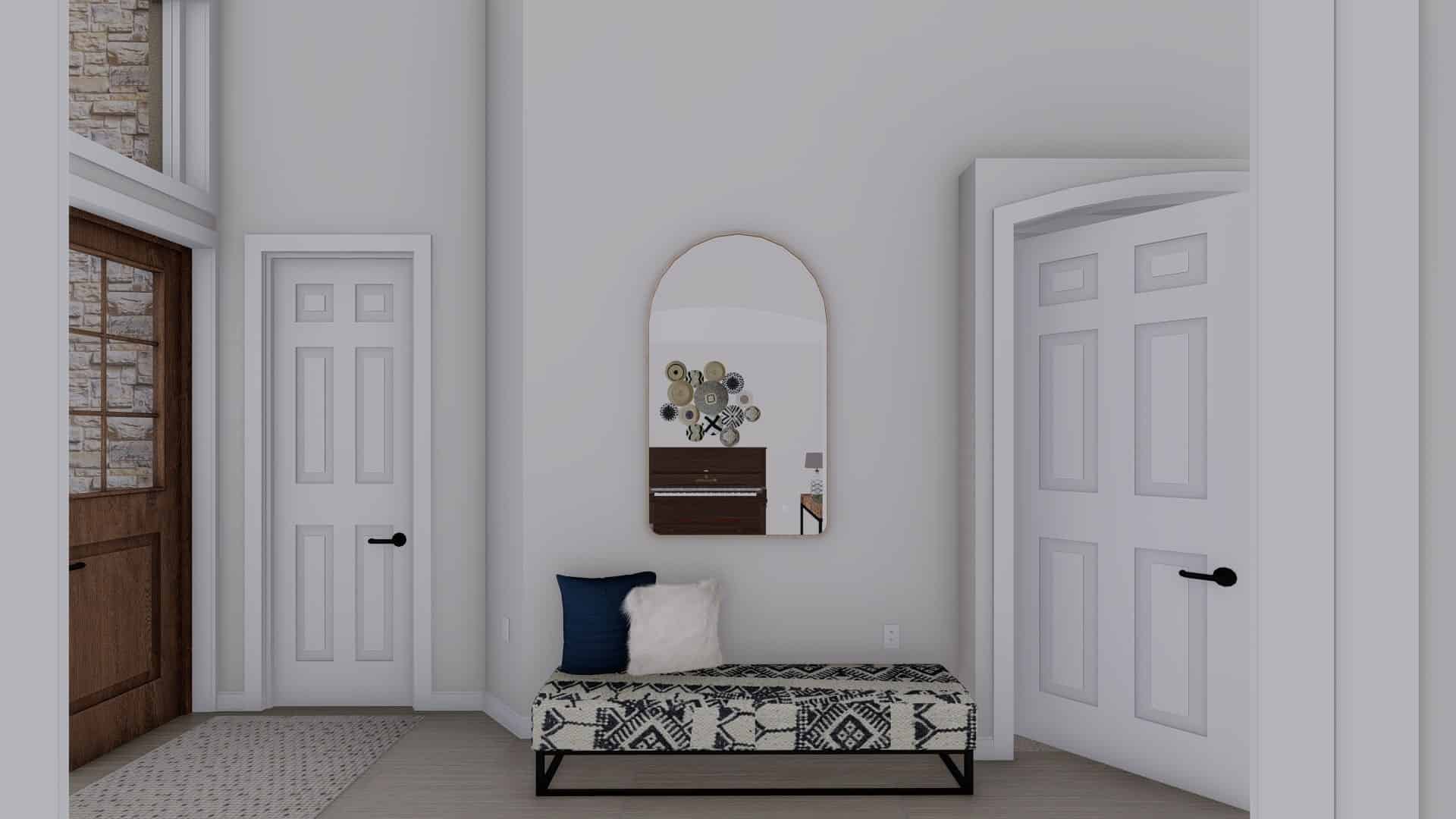 Entry Hall: Foyer of this 2-Bedroom, 1831 Sq Ft Plan - 187-1004