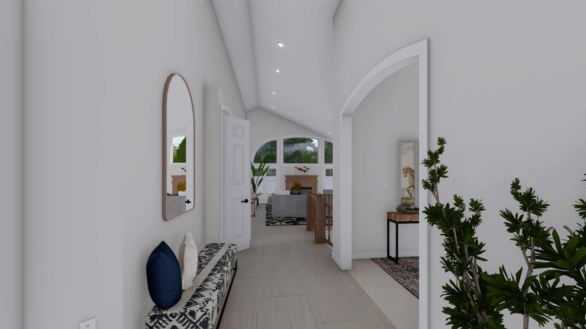 Entry Hall of this 2-Bedroom, 1831 Sq Ft Plan - 187-1004