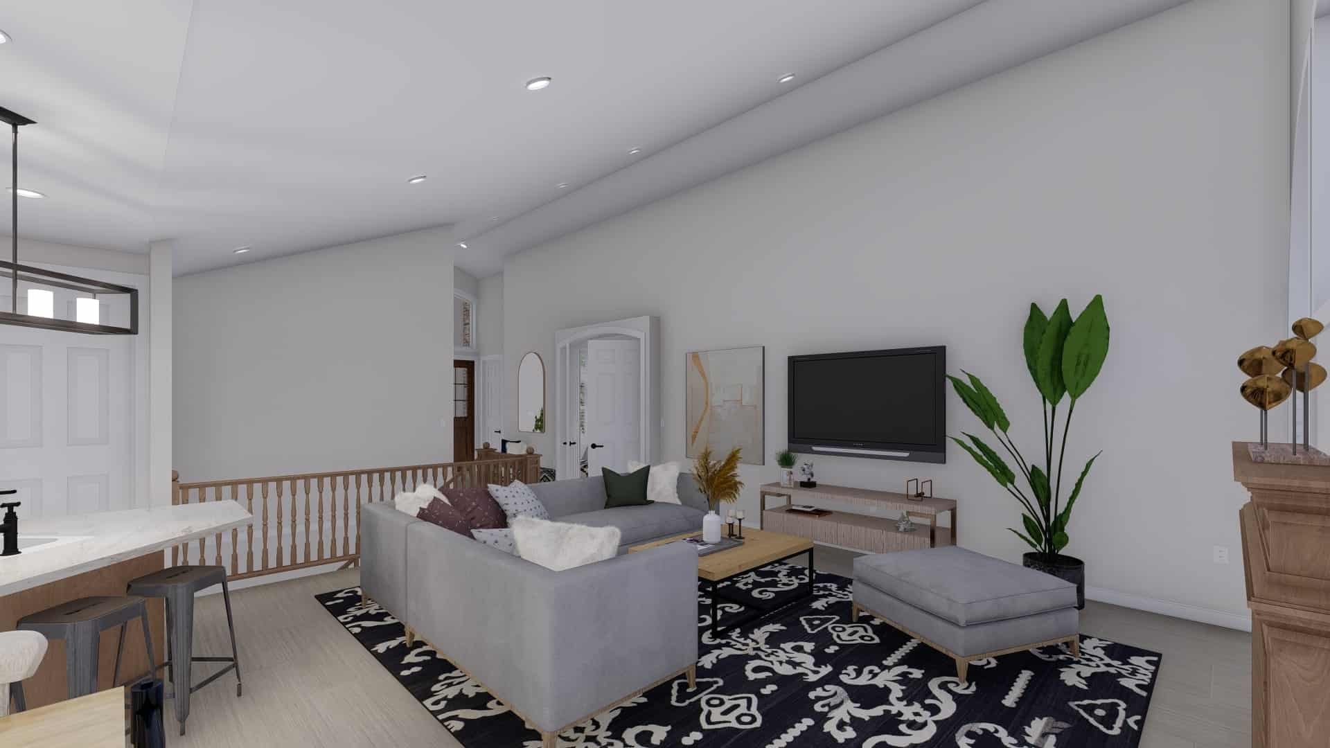 Family Room of this 2-Bedroom, 1831 Sq Ft Plan - 187-1004