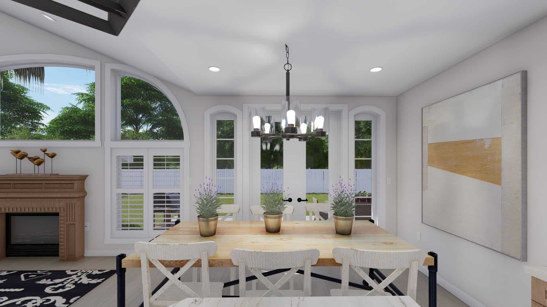 Dining Room of this 2-Bedroom, 1831 Sq Ft Plan - 187-1004