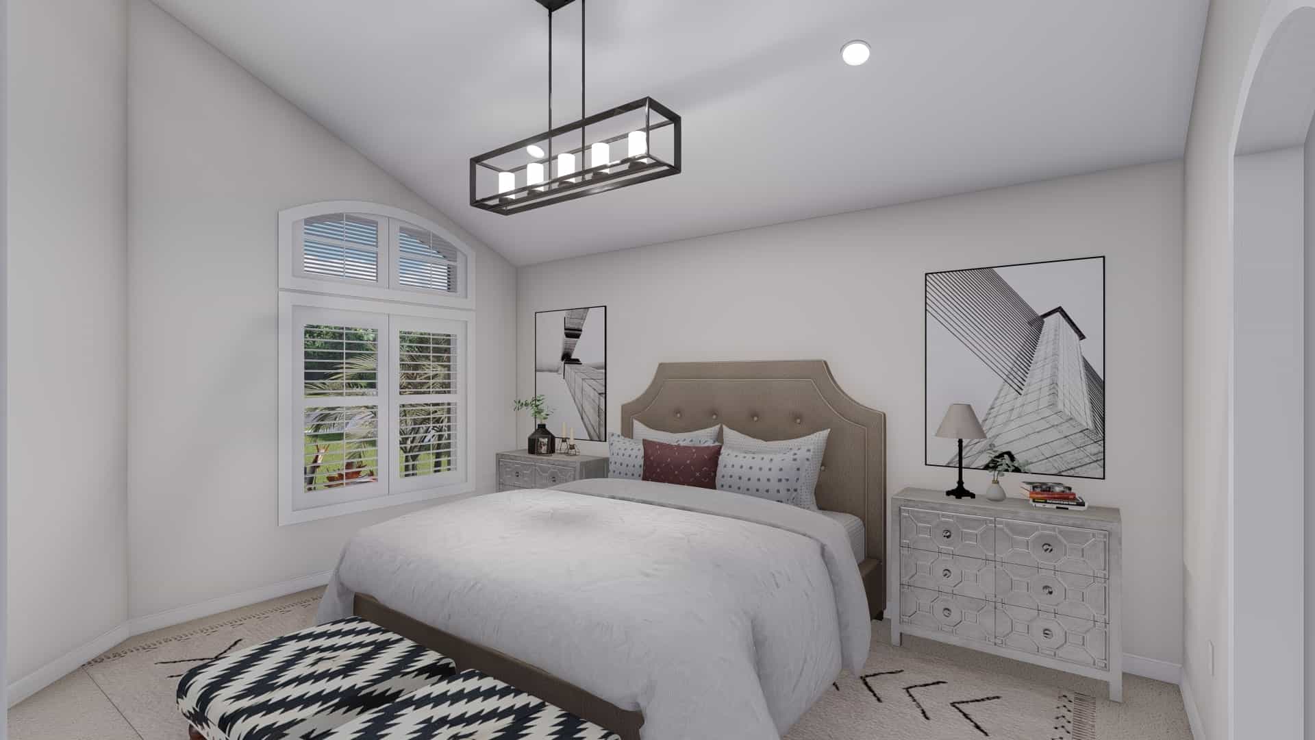 Master Bedroom of this 2-Bedroom, 1831 Sq Ft Plan - 187-1004