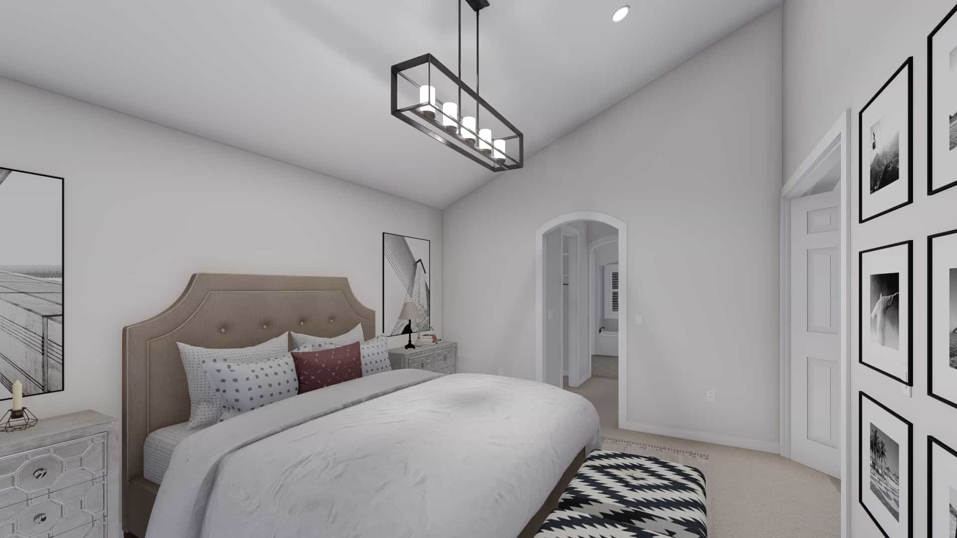 Master Bedroom of this 2-Bedroom, 1831 Sq Ft Plan - 187-1004