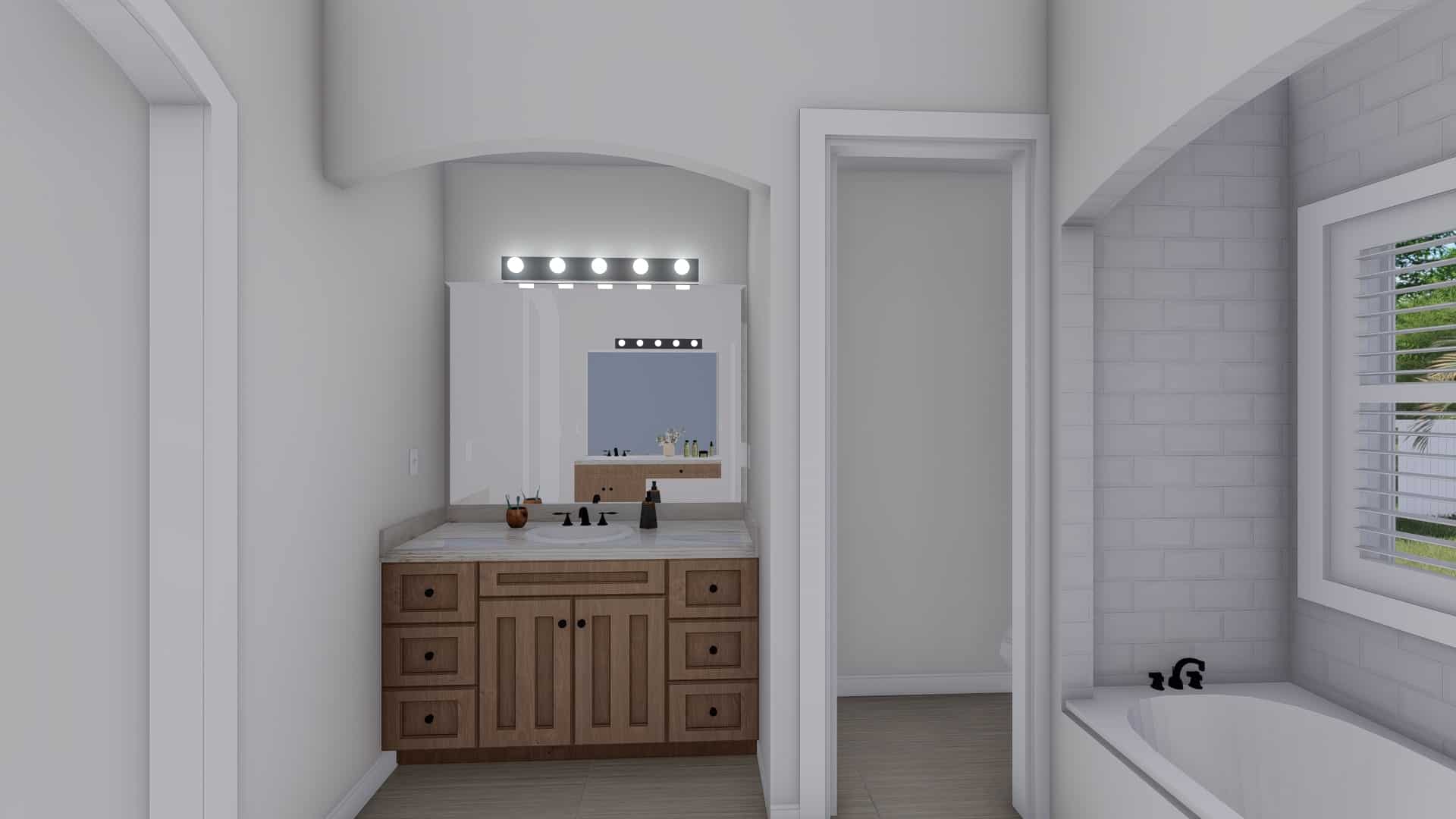 Master Bathroom of this 2-Bedroom, 1831 Sq Ft Plan - 187-1004
