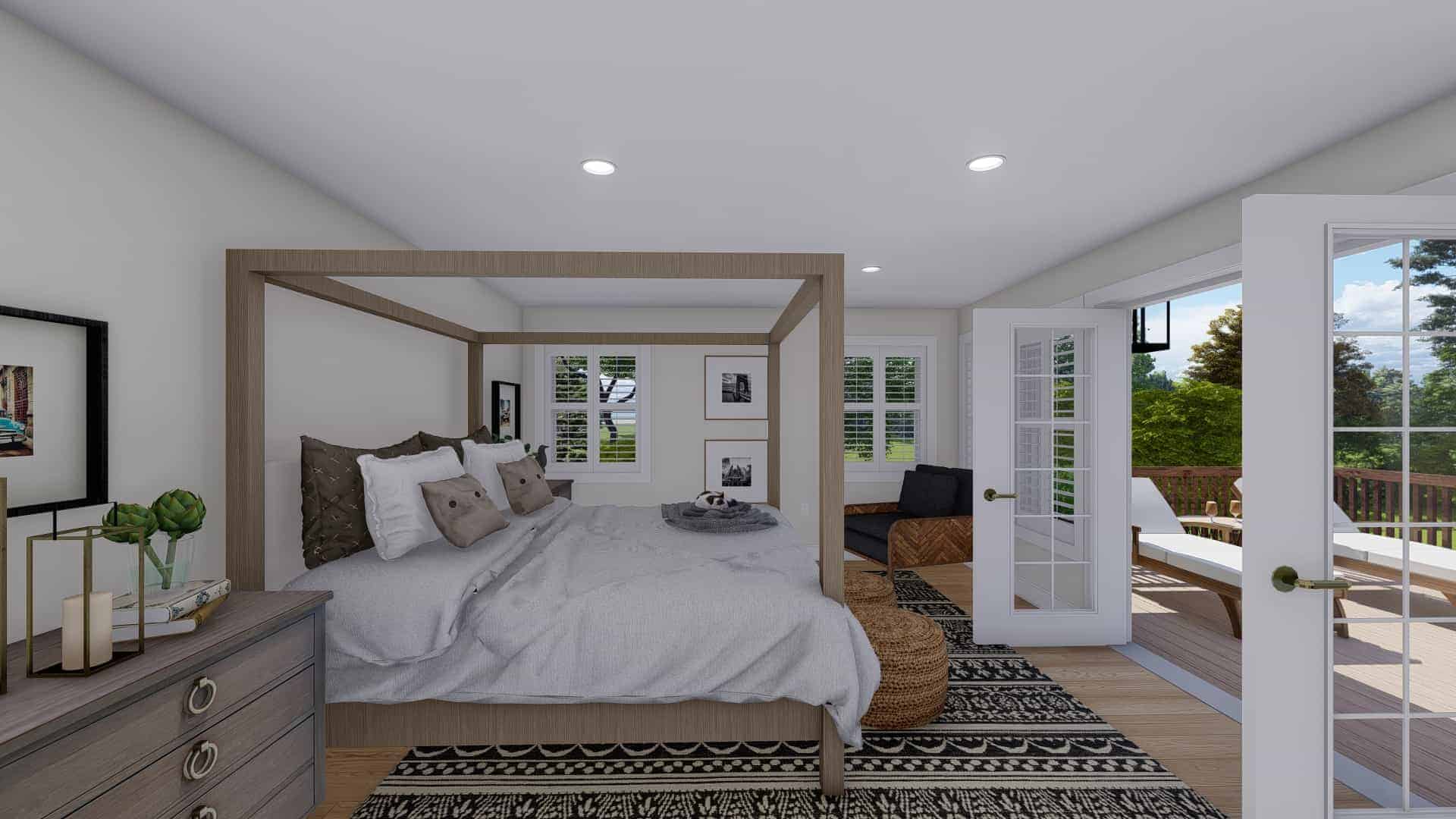 Master Bedroom of this 3-Bedroom,2664 Sq Ft Plan -187-1005