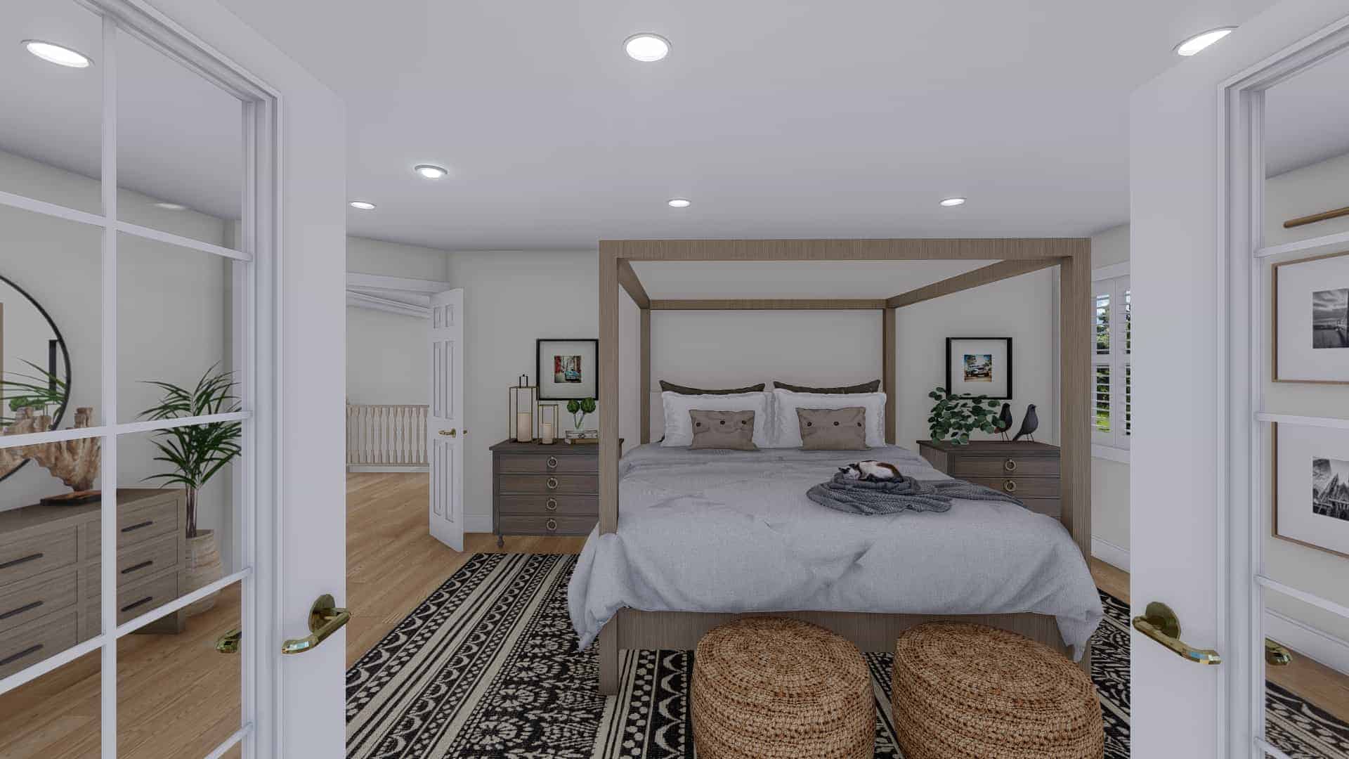 Master Bedroom of this 3-Bedroom,2664 Sq Ft Plan -187-1005