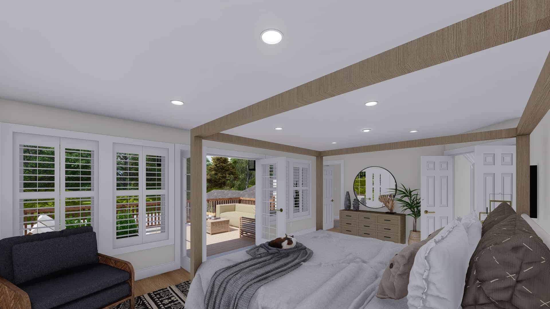 Master Bedroom of this 3-Bedroom,2664 Sq Ft Plan -187-1005