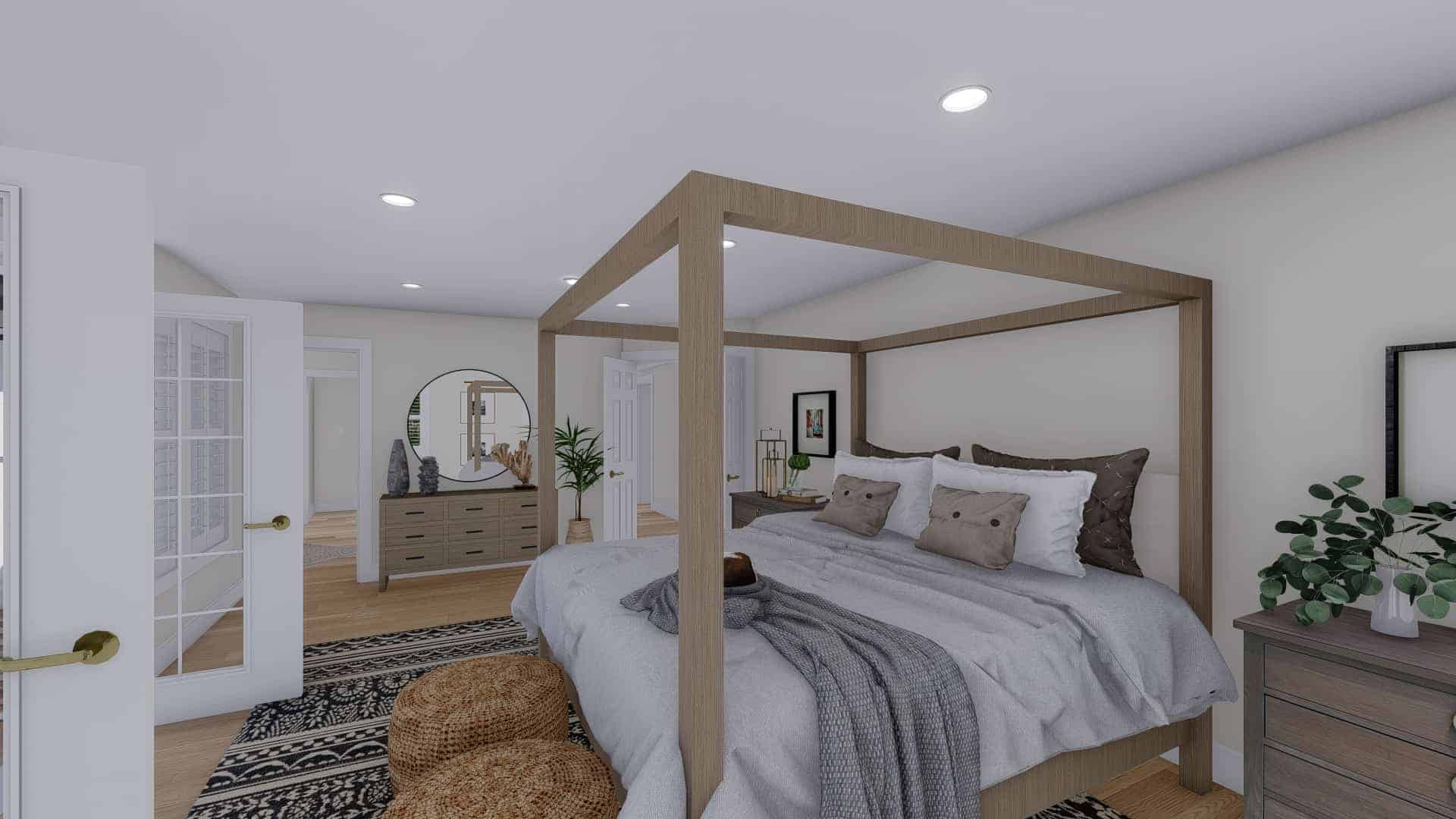 Master Bedroom of this 3-Bedroom,2664 Sq Ft Plan -187-1005