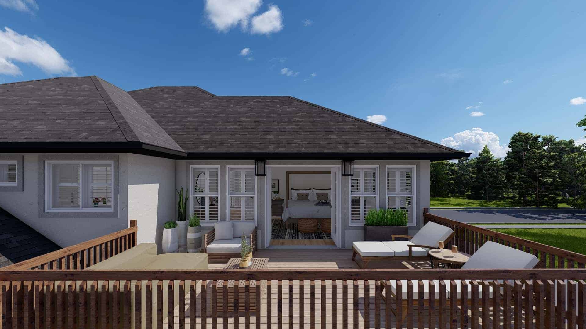 Deck of this 3-Bedroom,2664 Sq Ft Plan -187-1005
