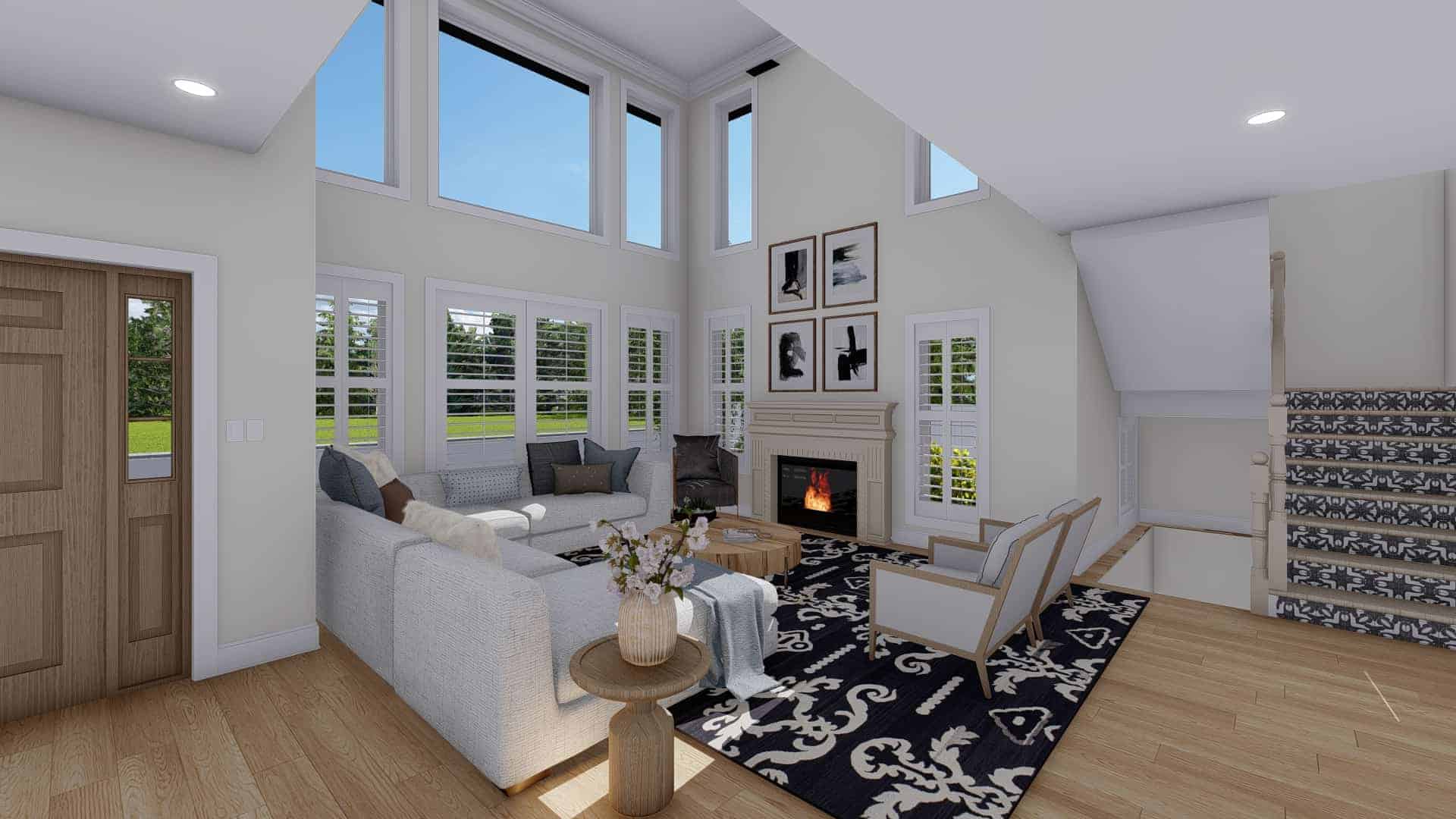 Family Room of this 3-Bedroom,2664 Sq Ft Plan -187-1005