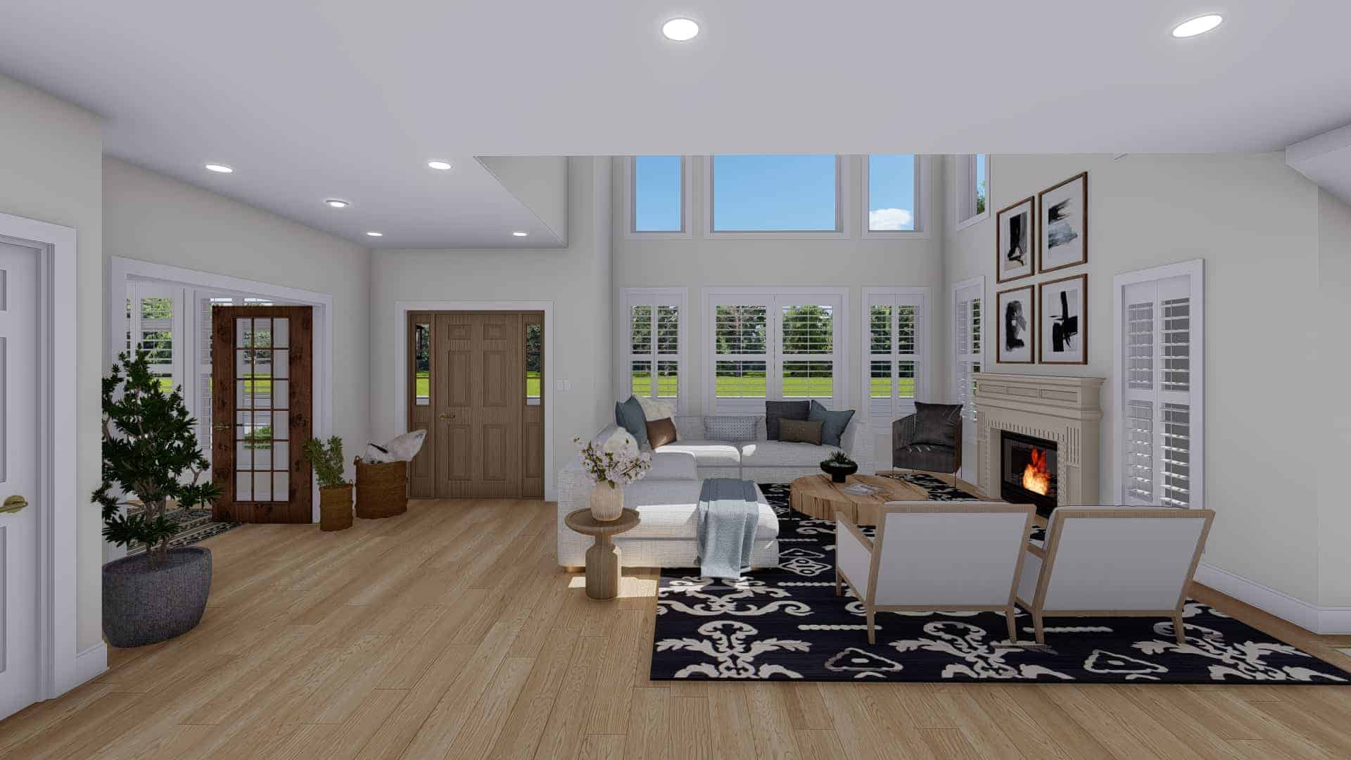 Family Room of this 3-Bedroom,2664 Sq Ft Plan -187-1005