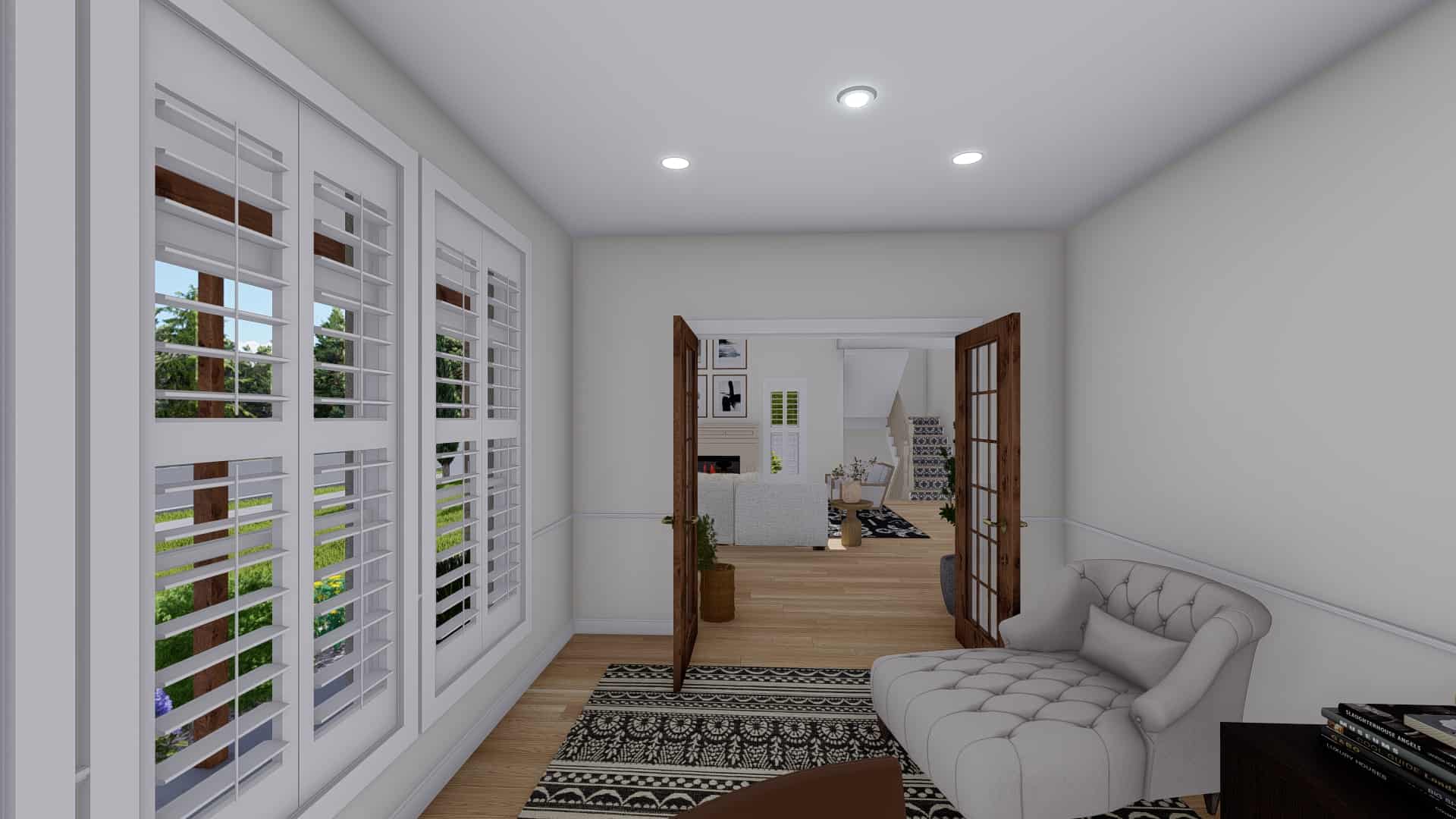 Home Office of this 3-Bedroom,2664 Sq Ft Plan -187-1005