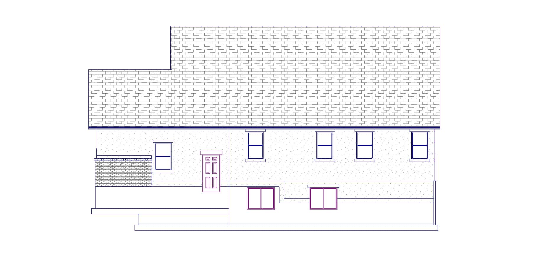 Home Plan Rear Elevation of this 6-Bedroom,2643 Sq Ft Plan -187-1006
