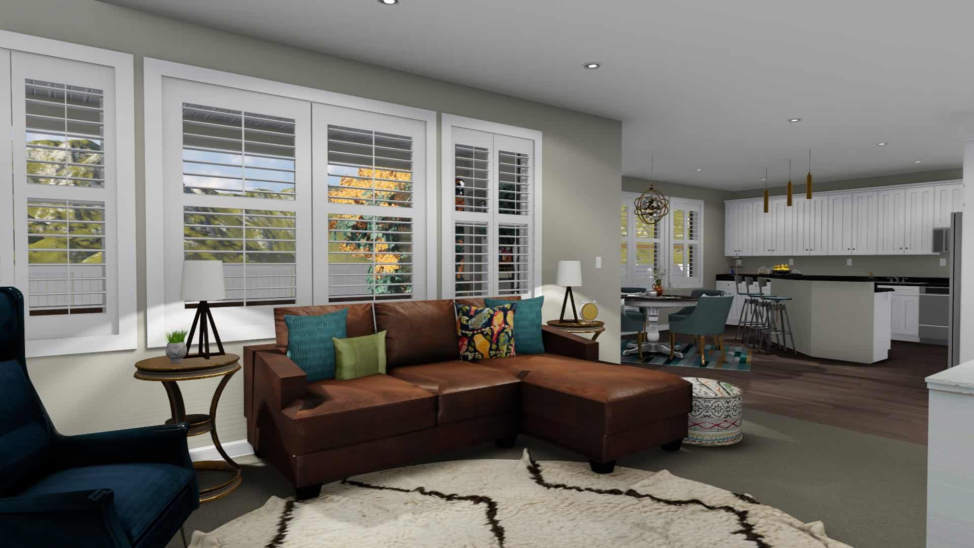 Family Room of this 2-Bedroom, 2712 Sq Ft Plan - 187-1008