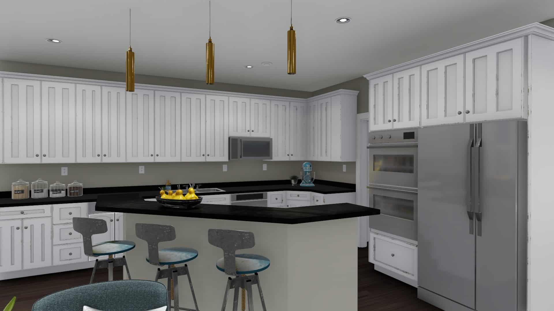 Kitchen of this 2-Bedroom, 2712 Sq Ft Plan - 187-1008